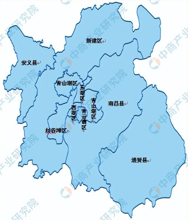 「产业图谱」2022年南昌市产业布局及产业招商地图分析